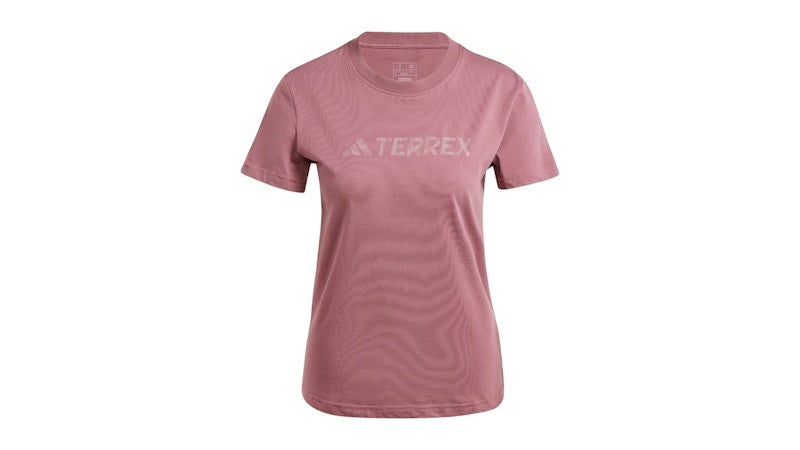 adidas Women's Terrex Classic Logo T-Shirt Burgundy