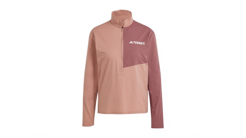 adidas Women's Terrex Multi Climacool 1/Zip Long Sleeve Long-Sleeve Top Warm Clay