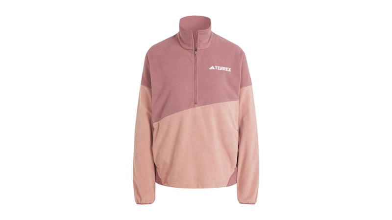 adidas Women's Terrex Multi Climawarm Fleece Anorak Burgundy/Warm Clay