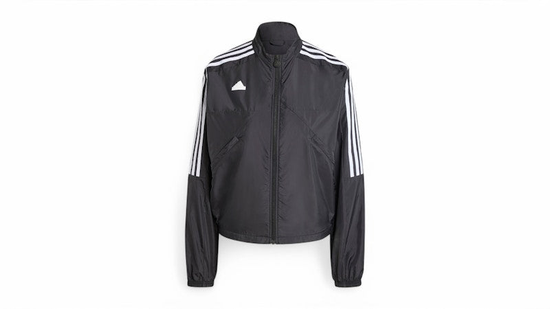 adidas Women's Tiro Cut 3-Stripes Woven Track Top Black
