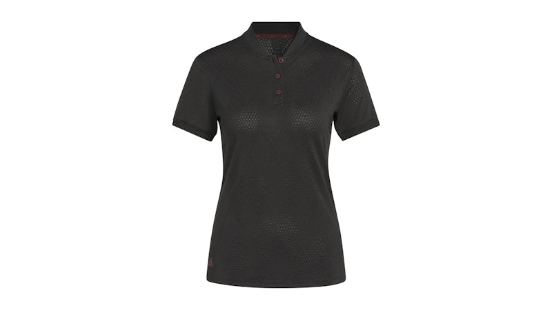 adidas Women's Ultimate365 Diamond Jacquard Polo Shirt Black