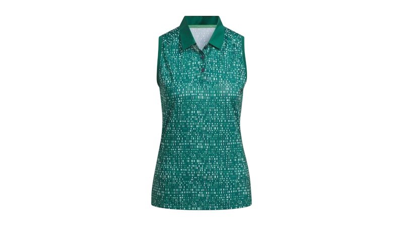adidas Women's Ultimate365 Printed Polo Shirt Collegiate Green