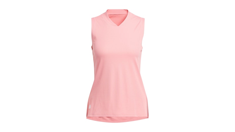 adidas Women's Ultimate365 Sleeveless Polo Shirt Semi Pink Spark