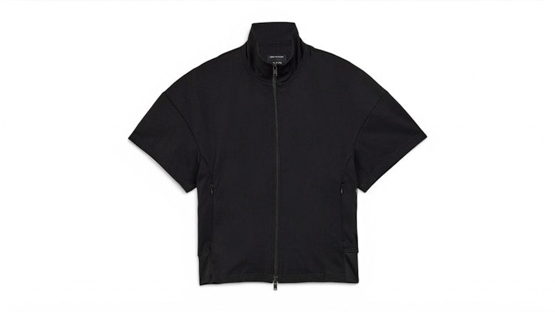 adidas Women's Y-3 3-Stripes Short Sleeve Track Top Black