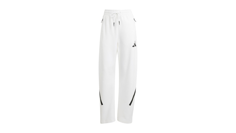 adidas Women's Z.N.E. Barrel Tracksuit Bottoms White/Black