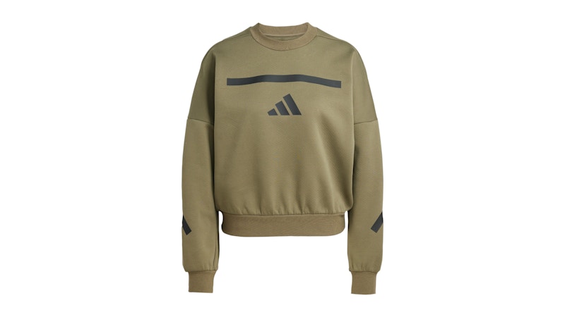 adidas Women's Z.N.E. Sweatshirt Olive Strata