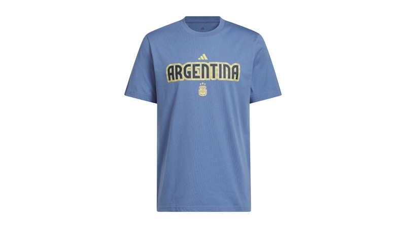 adidas World Cup 2026 Argentina Home Graphic Tee Crew Blue
