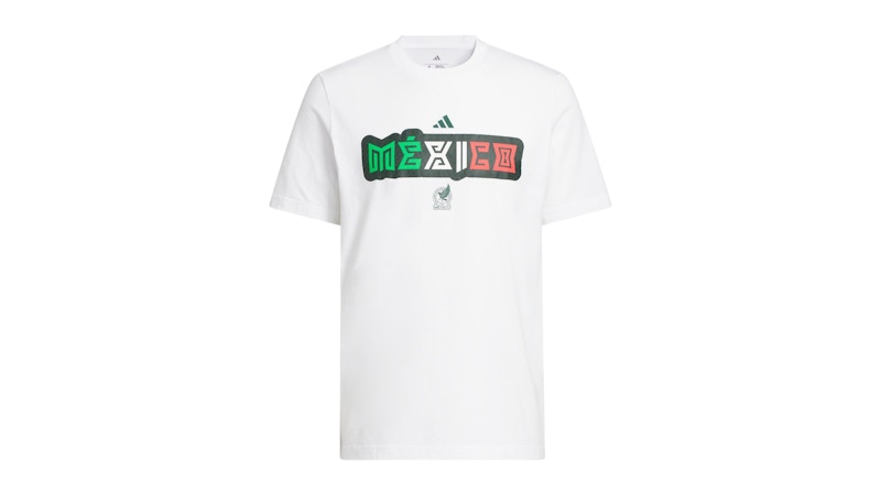 adidas World Cup 2026 Mexico Home Graphic Tee White