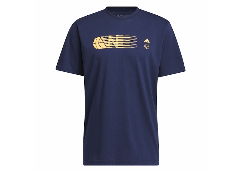 adidas Worldwide Hoops City Graphic Tee Night Indigo