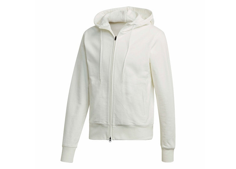 adidas Y-3 Classic Back Logo Full-Zip Hoodie Core White