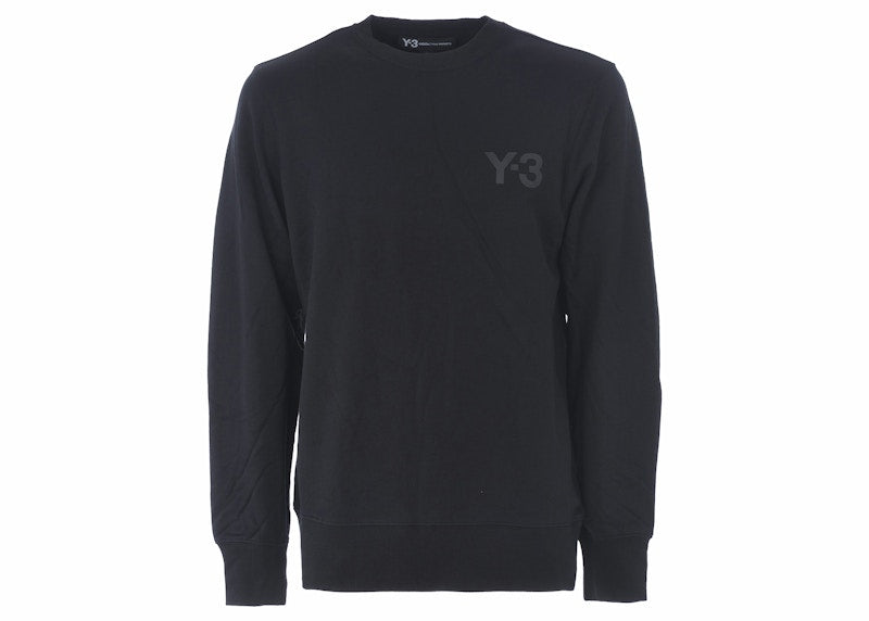 adidas Y-3 Classic Logo Front Crew Sweater Black
