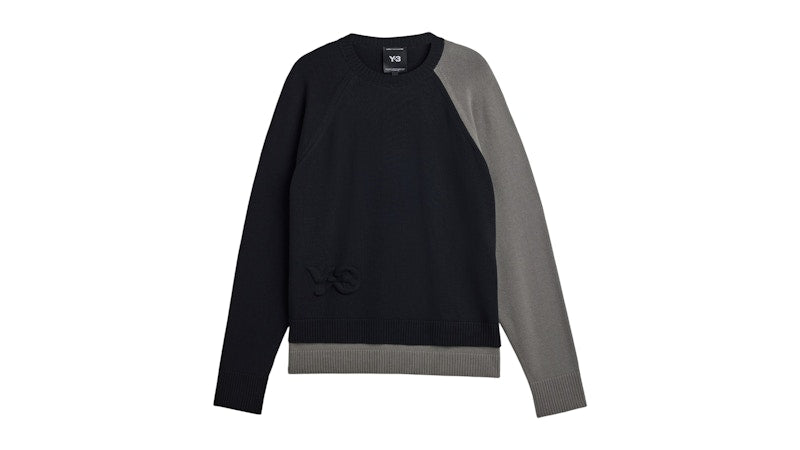 adidas Y-3 Logo Knit Crewneck Black