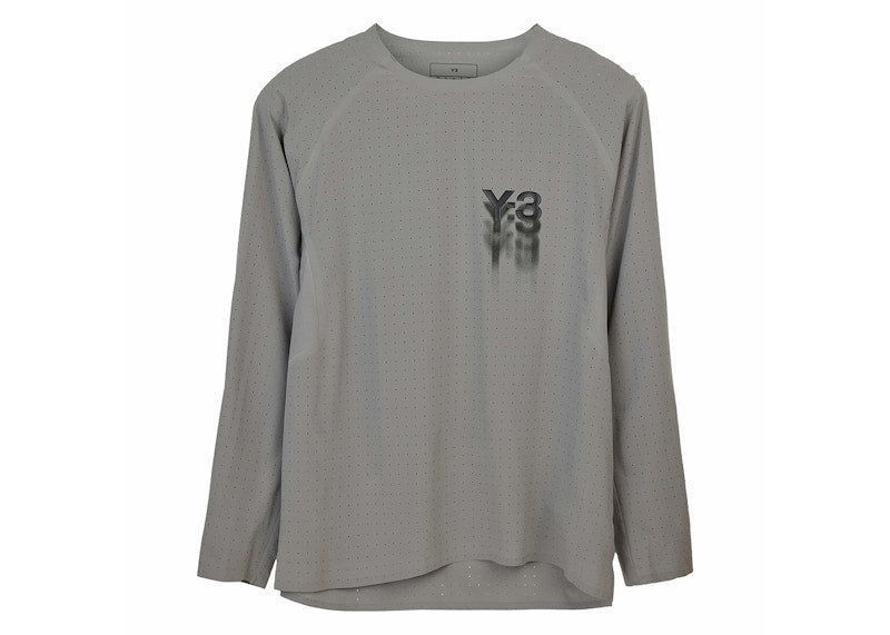 adidas Y-3 Running Long Sleeve Tee Charcoal Solid Grey