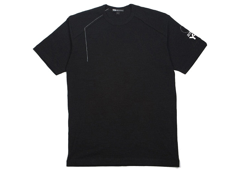 adidas Y-3 Sashiko Short Sleeve Tee Black/Champagne
