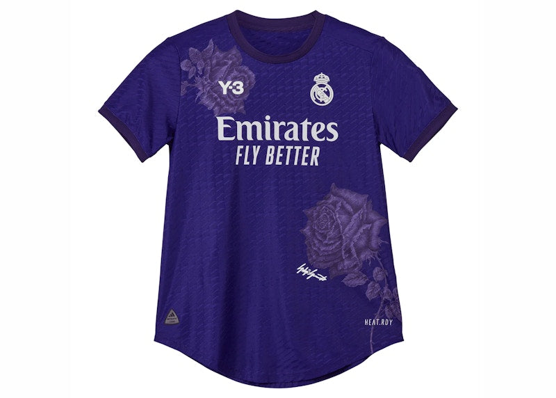 adidas Y-3 Women's Real Madrid 23/24 Special Edition Authentic Jersey Dark Purple