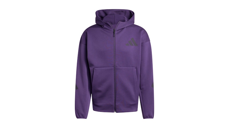 adidas Z.N.E. Full-Zip Hooded Track Jacket Aurora Plum