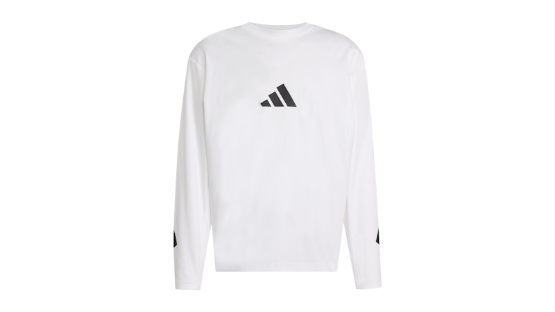 adidas Z.N.E. Long Sleeve Tee White Black
