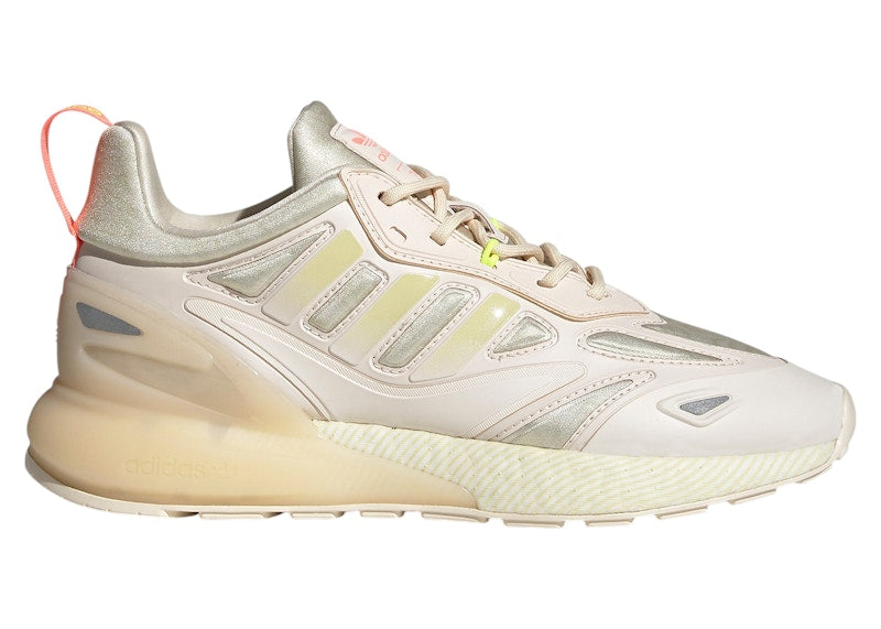adidas ZX 2K Boost 2.0 Wonder White Sandy Beige Silver Metallic (Women's)
