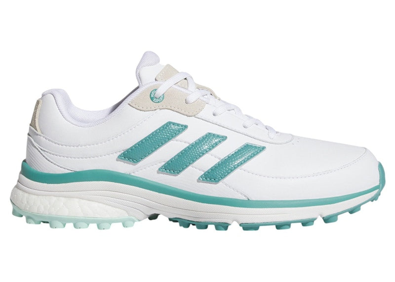 adidas Zoysia Spikeless Golf Cloud White Powder Teal Semi Flash Aqua (Women's)