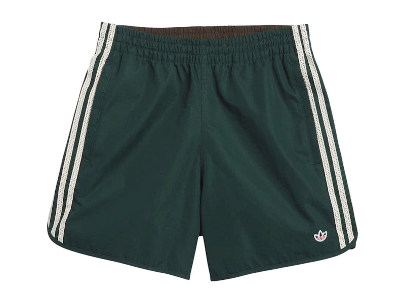 adidas x Edison Chen Clot Sprinter Shorts Green Night/Dark Brown