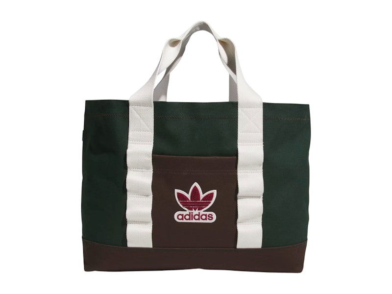 adidas x Edison Chen Clot Tote Bag Green Night/Dark Brown