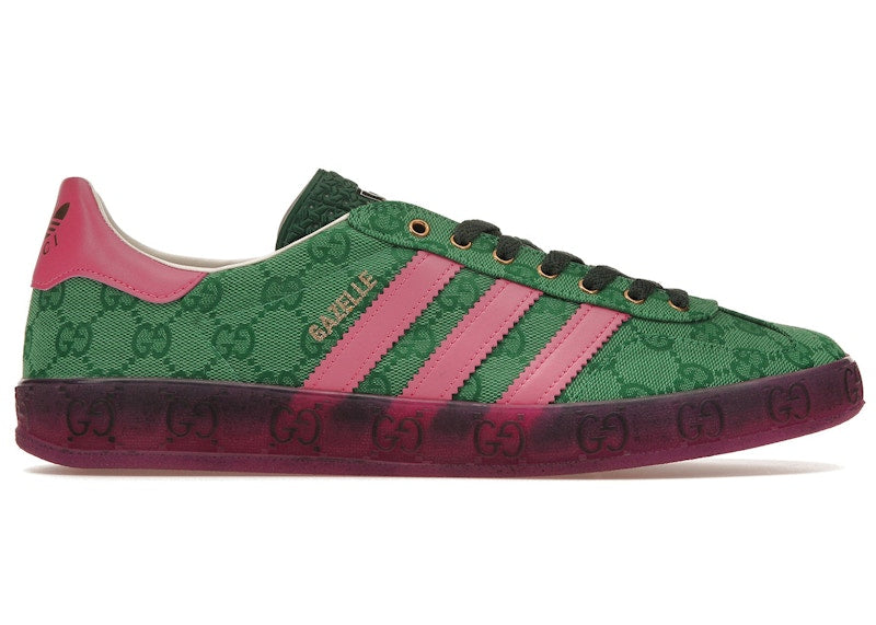 adidas x Gucci Gazelle Green GG Monogram