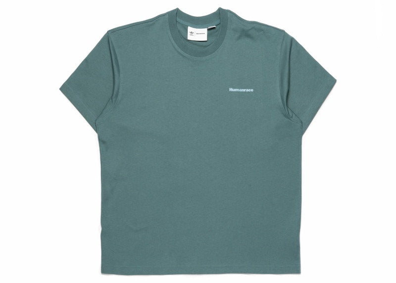 adidas x Humanrace By Pharrell Williams Basics Tee Green/Hazy Emerald