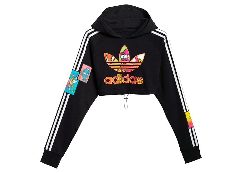 adidas x Jeremy Scott Womens Cropped Hoodie Black