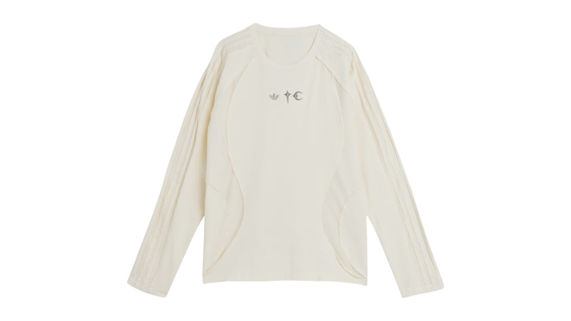 adidas x Thug Club Teamgeist Long Sleeve T-shirt Cream White