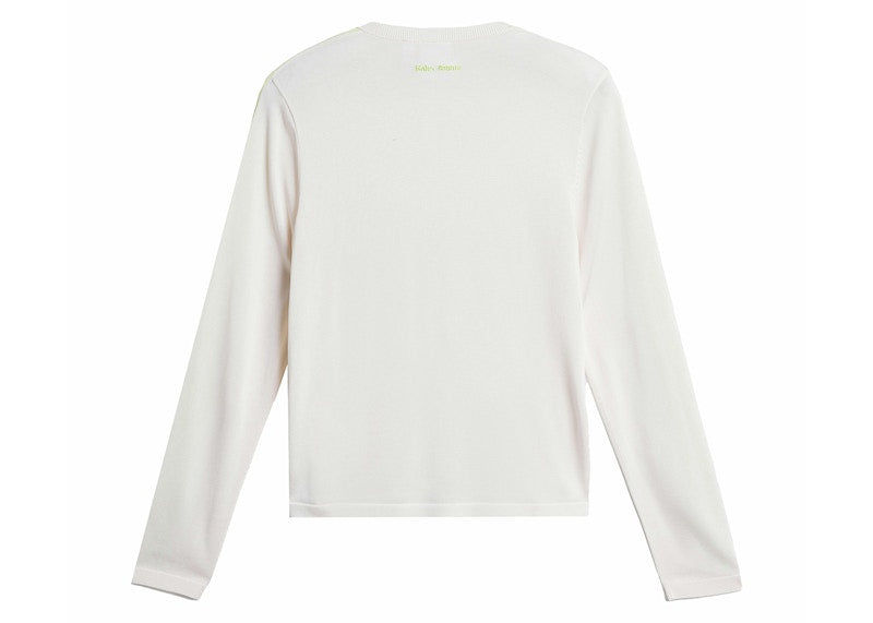 adidas x Wales Bonner Knit Long Sleeve Tee Chalk White/Semi Frozen Yellow