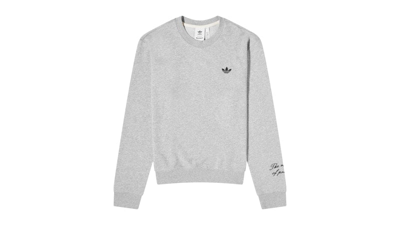 adidas x Wales Bonner Long Sleeve G Crew T-shirt Medium Grey Heather