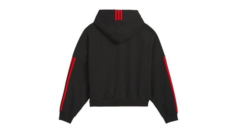 adidas x Willy Chavarria Fleece Hoodie (Asia Sizing) Black/Red