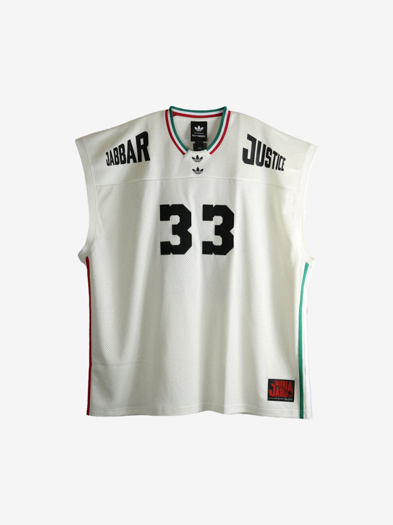 adidas x Willy Chavarria Jabbar Basketball Jersey Top Off White