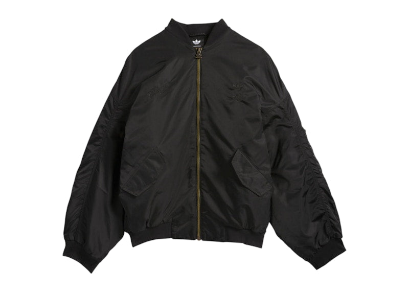 adidas x Willy Chavarria Satin Bomber Jacket Black