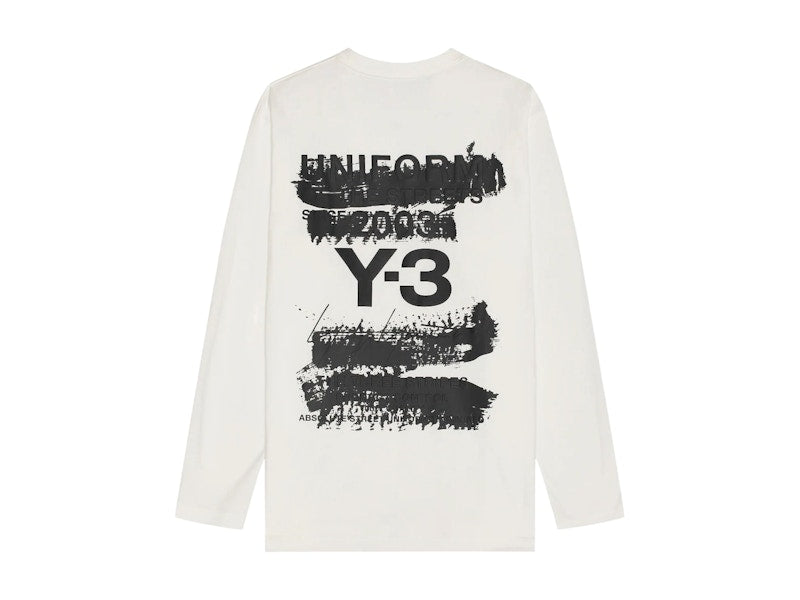 adidas x Y-3 U GFX L/S Tee White