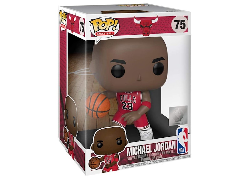 Funko Pop! Basketball Chicago Bulls Michael Jordan (Red Jersey) 10 Inch Figure #75