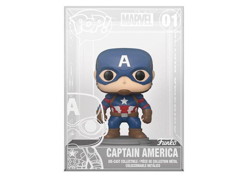 Funko Pop! Die-Cast Marvel Studios Captain America Civil War - Captain America 2021 Summer Convention Exclusive Figure #01
