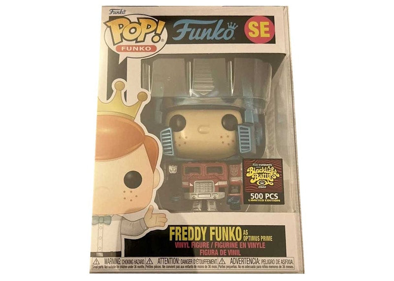 Funko Pop! Fundays Blacklight Battle Freddy Funko As Optimus Prime Metallic SE (LE 500)