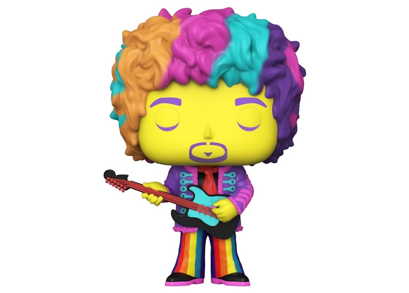 Funko Pop! Rocks Authentic Hendrix Blacklight Jimi Hendrix 2021 Fall Convention Exclusive Figure #239