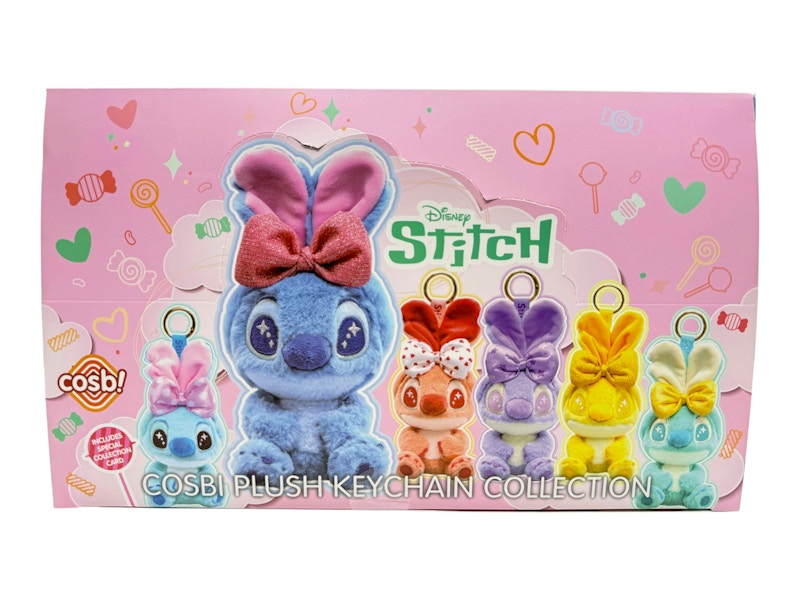 Hot Toys Disney Stitch Cosbi Collection Pluch Keychain Sealed Case (6 Blind Box)