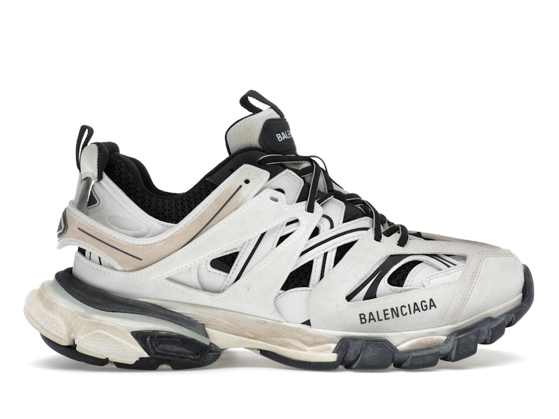 Balenciaga Track Worn Out In White Black