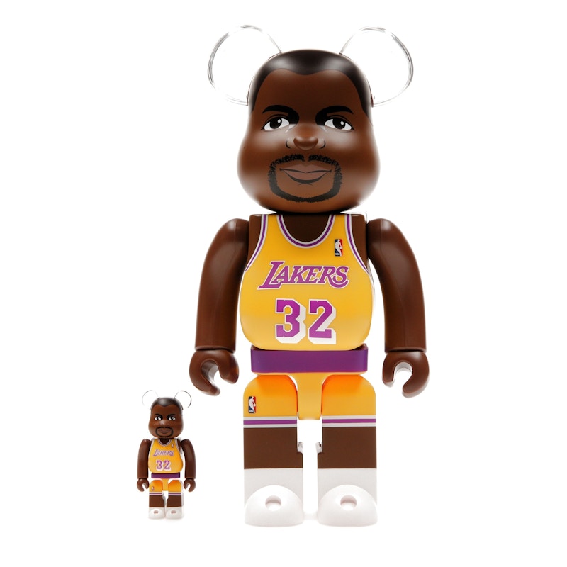 Bearbrick NBA Magic Johnson (Los Angeles Lakers) 100% & 400% Set