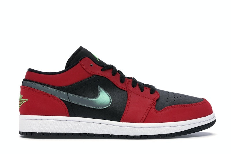 Jordan 1 Low Black Green Pulse Gym Red