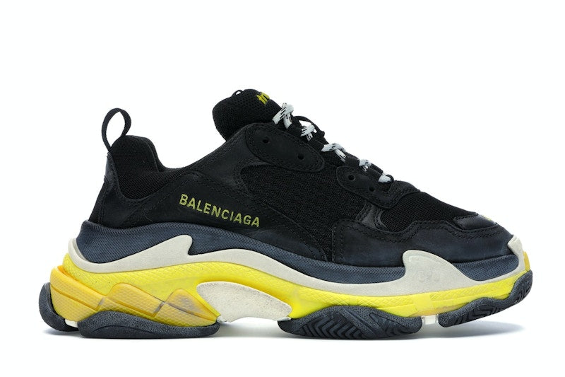 Balenciaga Triple S Black Yellow (Women's)