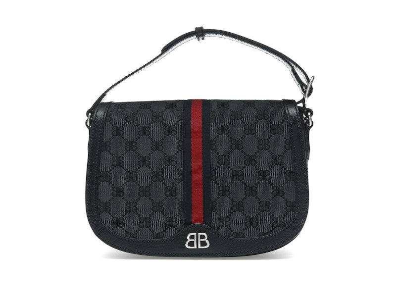 Gucci x Balenciaga The Hacker Project Medium Shoulder Bag Black