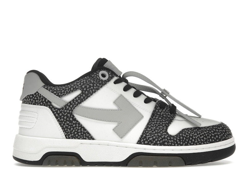 OFF-WHITE Out Of Office OOO Low Tops Black Grey with Dots