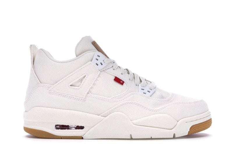 Jordan 4 Retro Levi's White (GS) (Blank Tag)