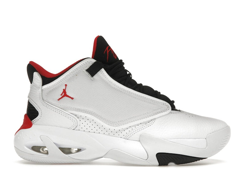 Jordan Max Aura 4 White Black University Red