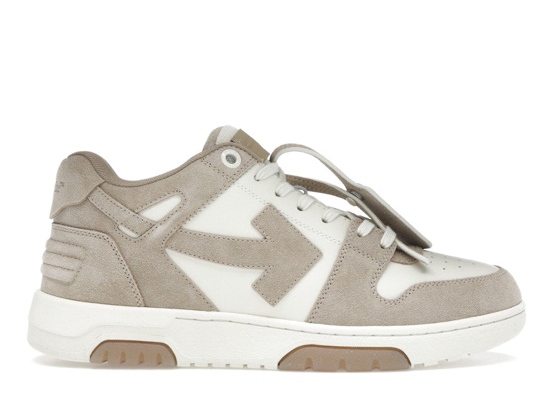 OFF-WHITE Out Of Office OOO Low Tops Beige Natural Suede