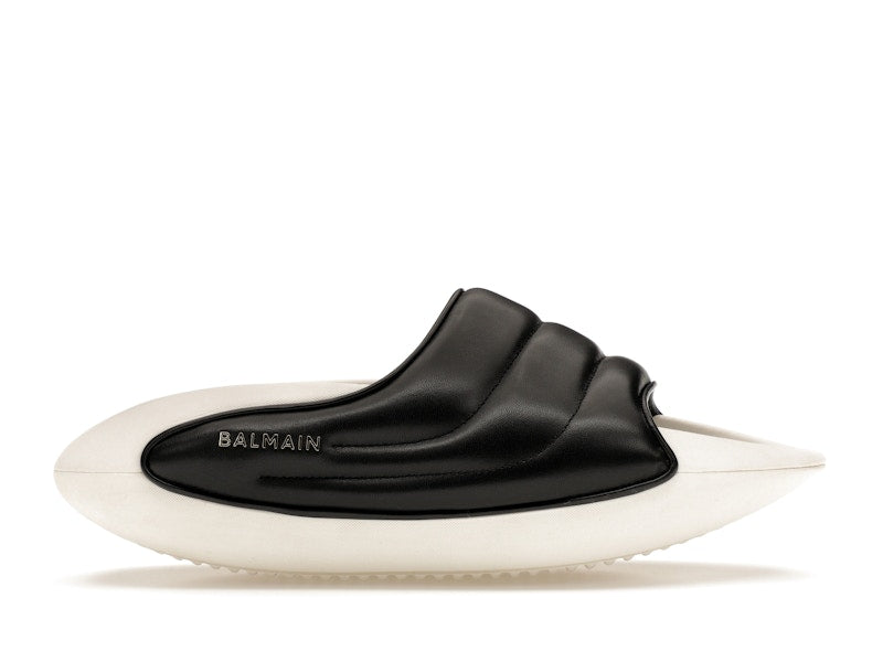 Balmain B-IT Mules Black White